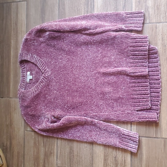 Orvis Pink Crushed Velvet Pullover Sweater. - Picture 6 of 10